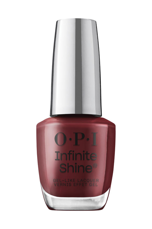 OPI Infinite Shine Raisin the Bar | Opaque Dark Red Crème Long Wear Gel Like Nail Polish | Vegan, Long Lasting, Streak Free