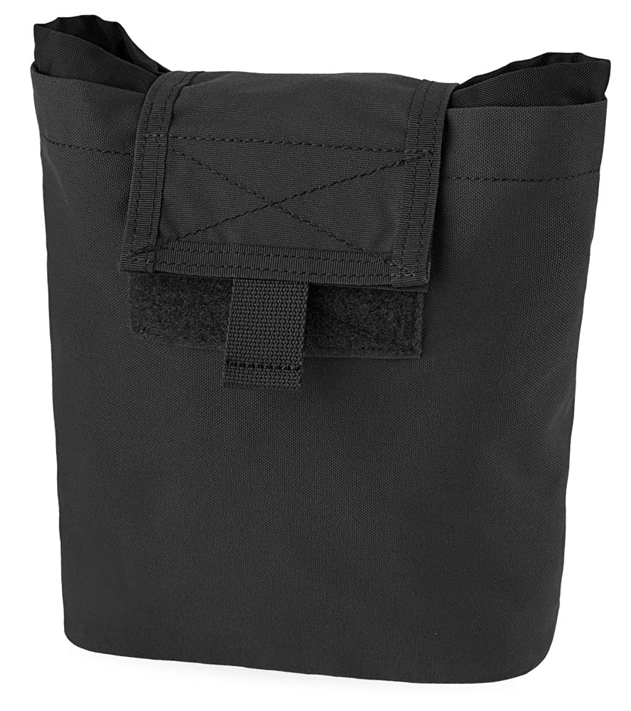 KRYDEX Molle Dump Pouch Roll-Up Drawstring Magazine Utility Pouch Folding Dump Bag (BK)