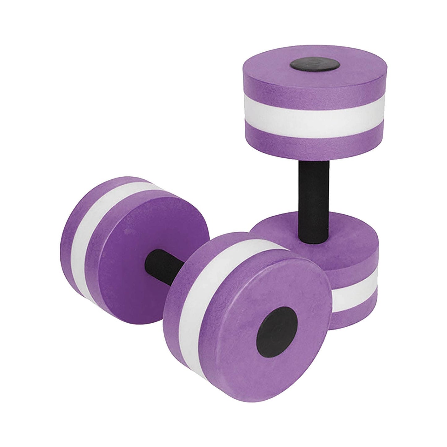 Lagukka Aquatic Dumbbell Set, 2PCS Water Dumbells Pool Resistance Water Fitness Equipment Foam Dumbbell Water Aerobics Fitness Equipment for Weight Loss Purple