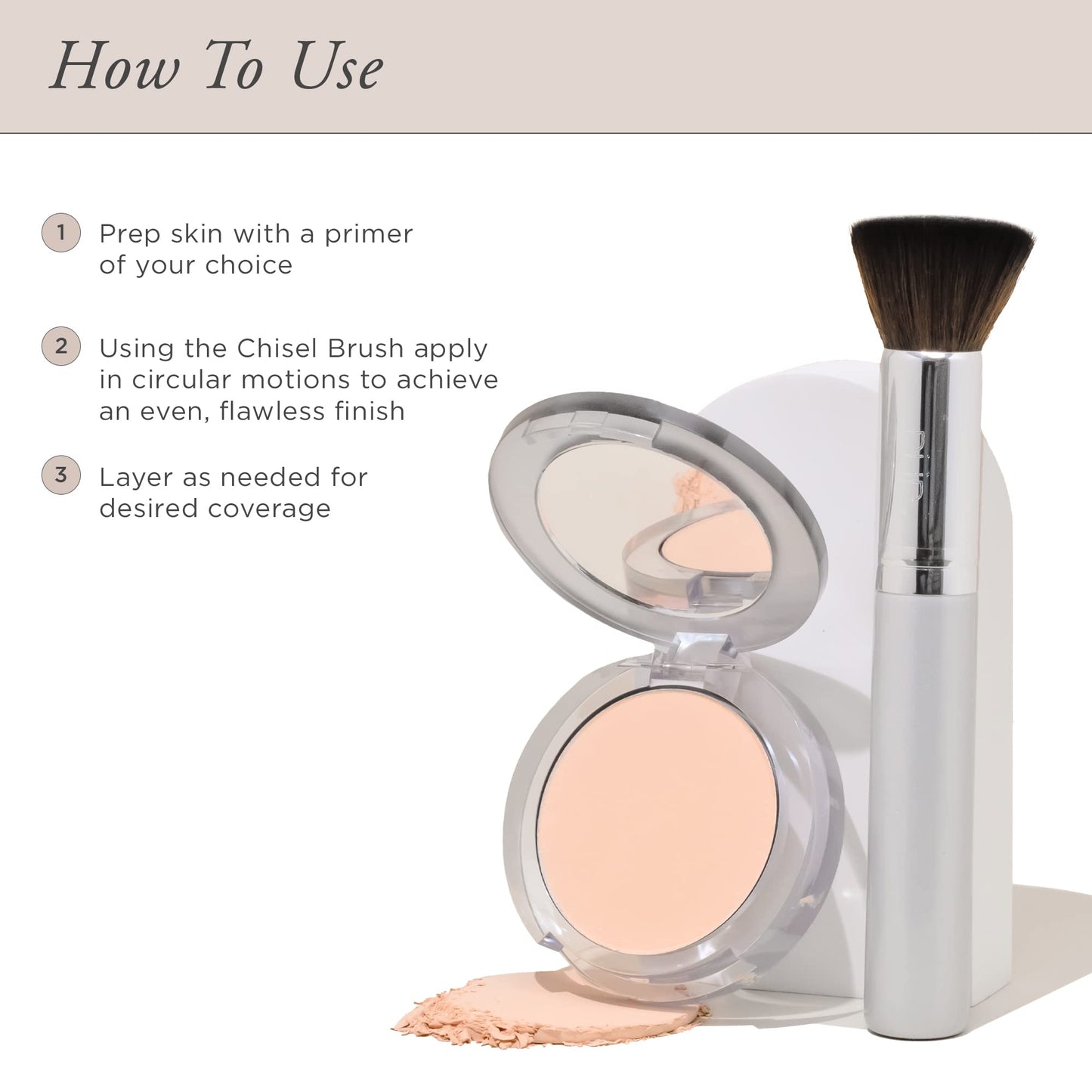 PUR Beauty 4-in-1 Pressed Mineral Makeup Powder Foundation with SPF 15 - Concealer & Finishing Compact Pressed Powder for Face - Buildable Medium to Full Coverage Foundation Powder (Beige)