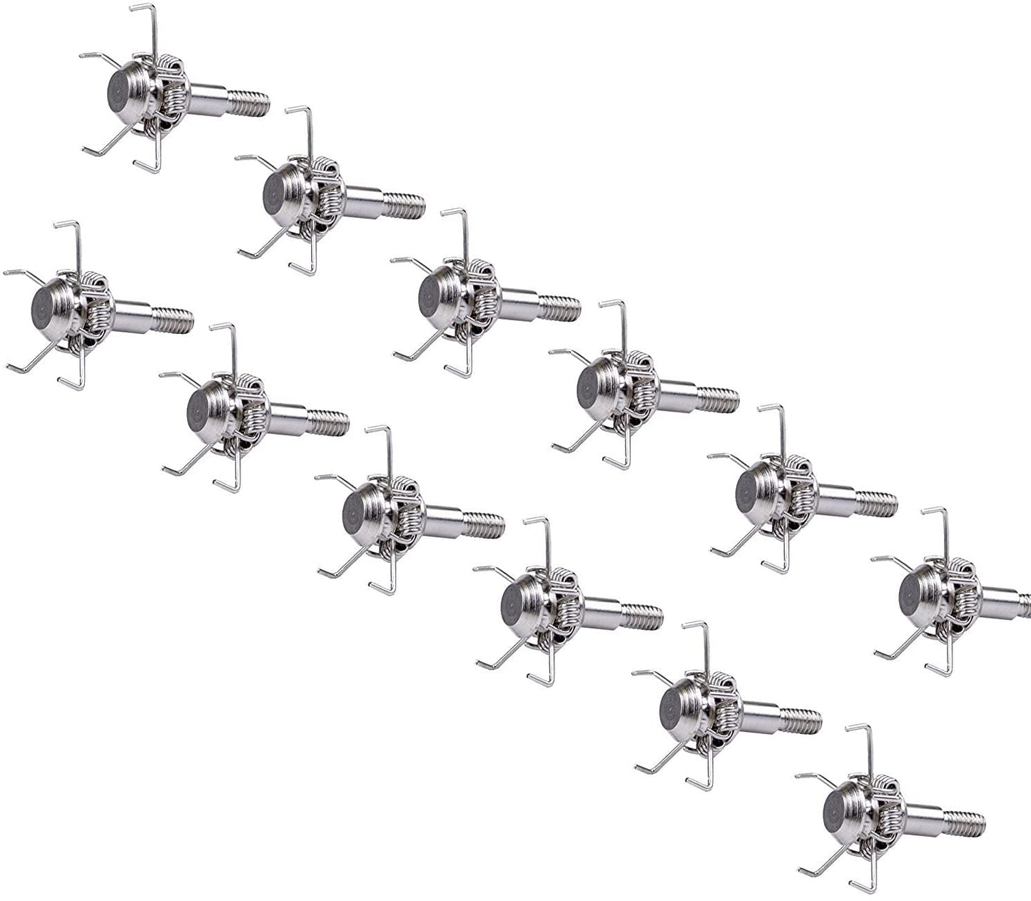 Ontsho 12 PK Small Game Broadheads 100 Grain Archery Hunting Arrow Tips with Broadhead Case Blunt Judo Points Arrow Heads for Stump&Target Shooting