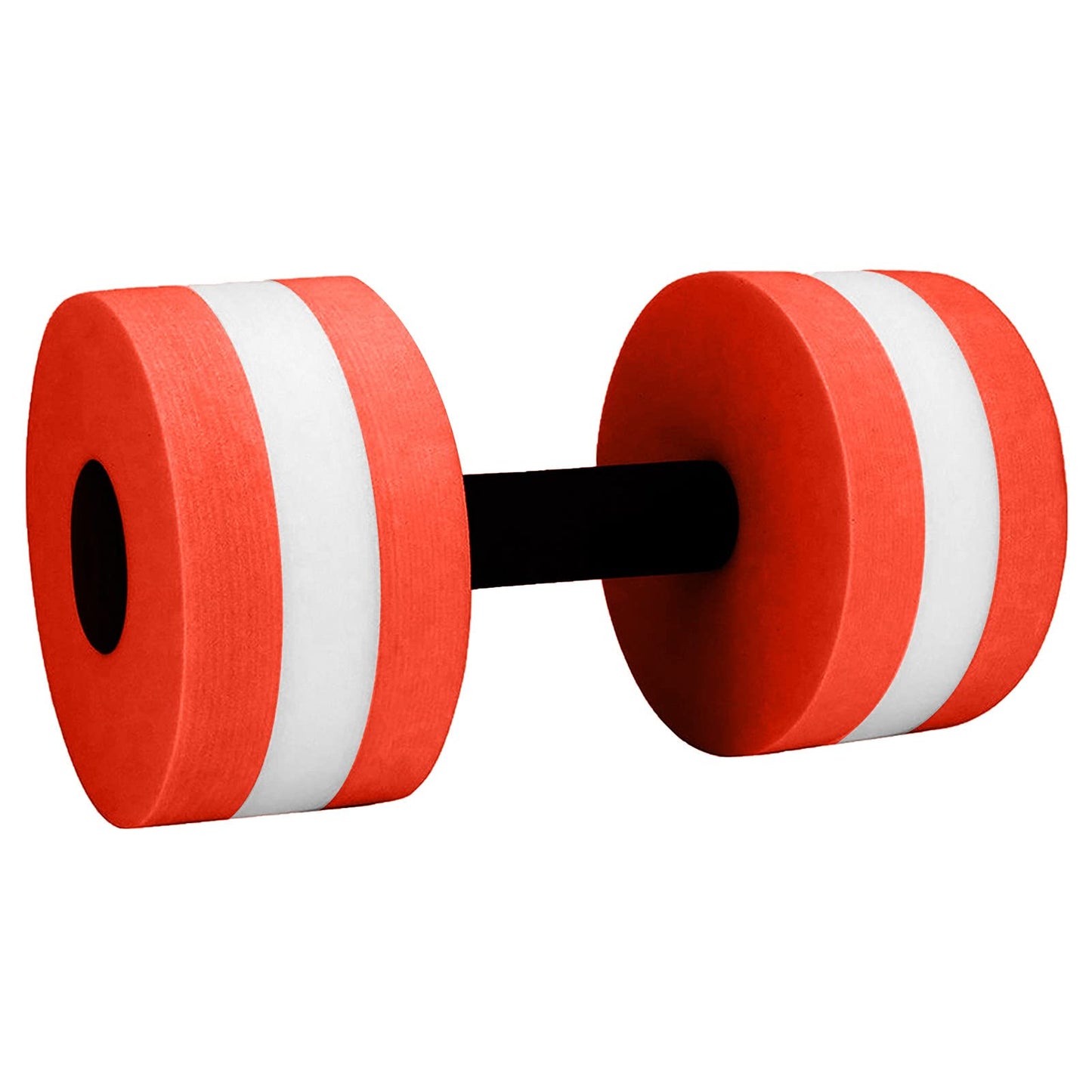 Water Dumbbells, Set of 2 Aquatic Exercise Dumbell, Water Aerobic Exercise Foam Dumbbells Pool Resistance for Men Women Weight Loss Water Sports Fitness Tool (Orange)