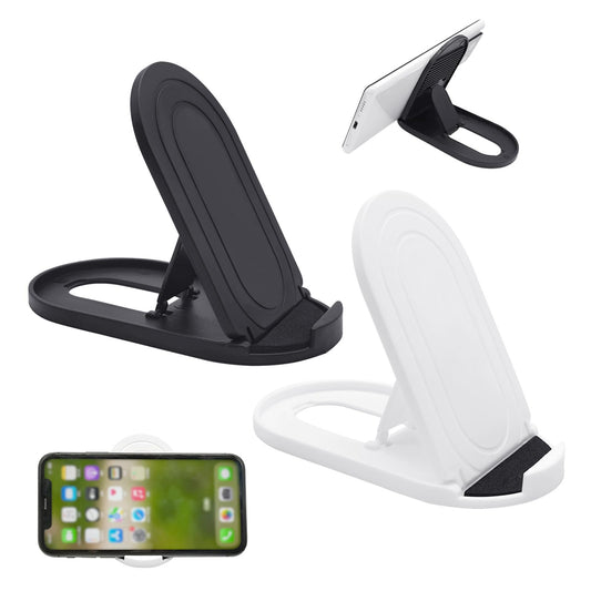 Cell Phone Stand，2Pack Portable Foldable Desktop Cell Phone Holder, Adjustable Universal Multi-Angle Cradle Stands for Tablet iPad iPhone 15 14 13 12 11 X/xr/xs max Samsung Galaxy, Black and White