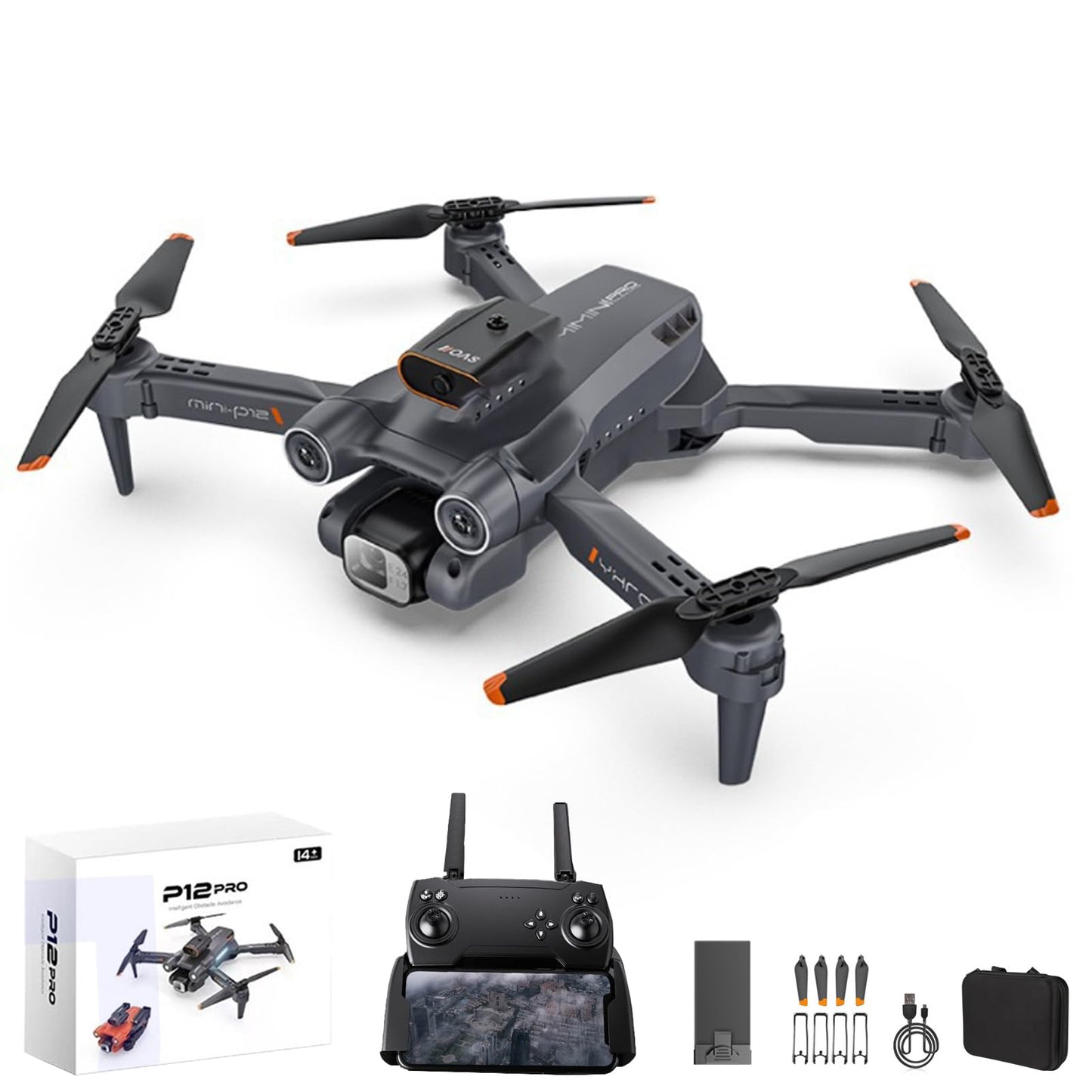 GoolRC RC Drone, 4K HD Dual Camera RC Quadcopter, Drone ESC with Function Gesture Control Trajectory Flight 360 Degree Roll One Key Funtion Gifts for Kids 8-12 Adults