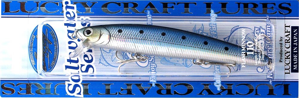 LUCKY CRAFT Flashminnow 110 (714 Metallic Sardine), Surf Fishing Lure