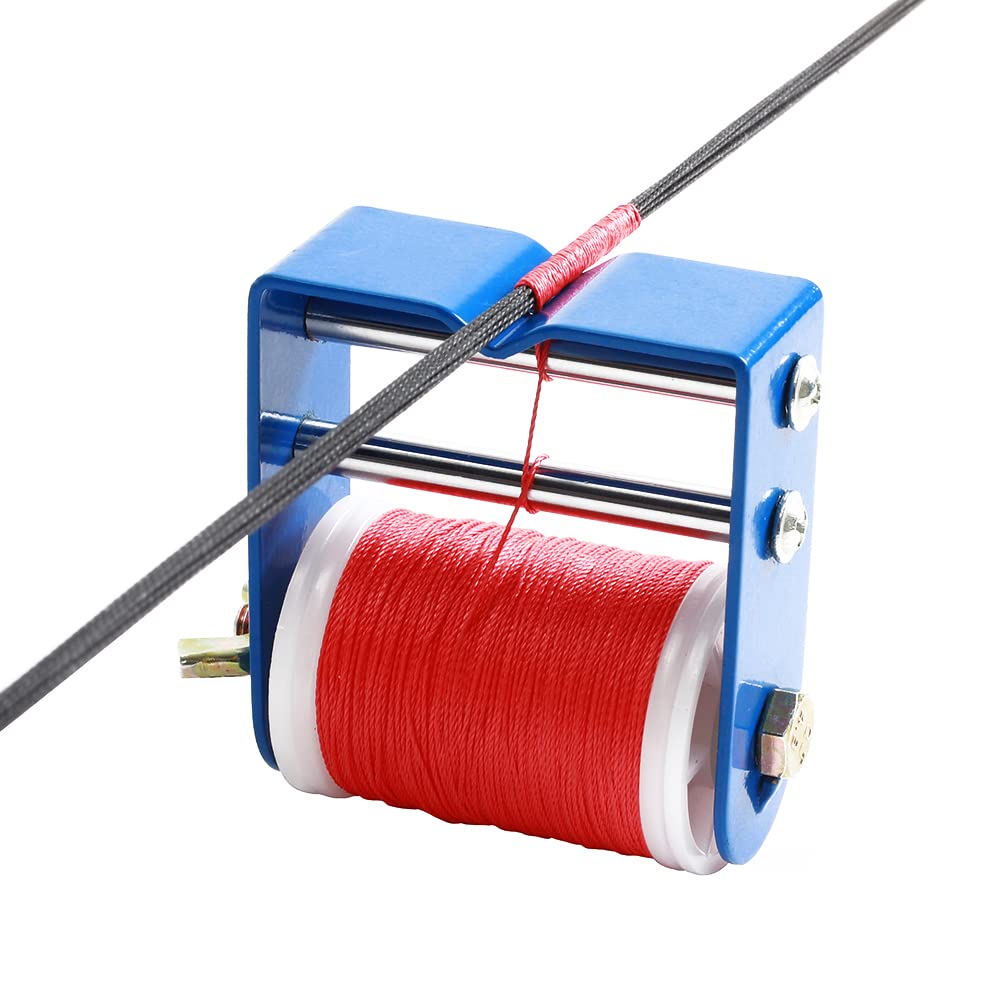 SOPOGER Archery Bow String Serving Thread 131 yard/120 m Durable Nylon Bowstring Serving Thread for Compound Recurve Bow Tying Peep Sight Nock Point (Red)