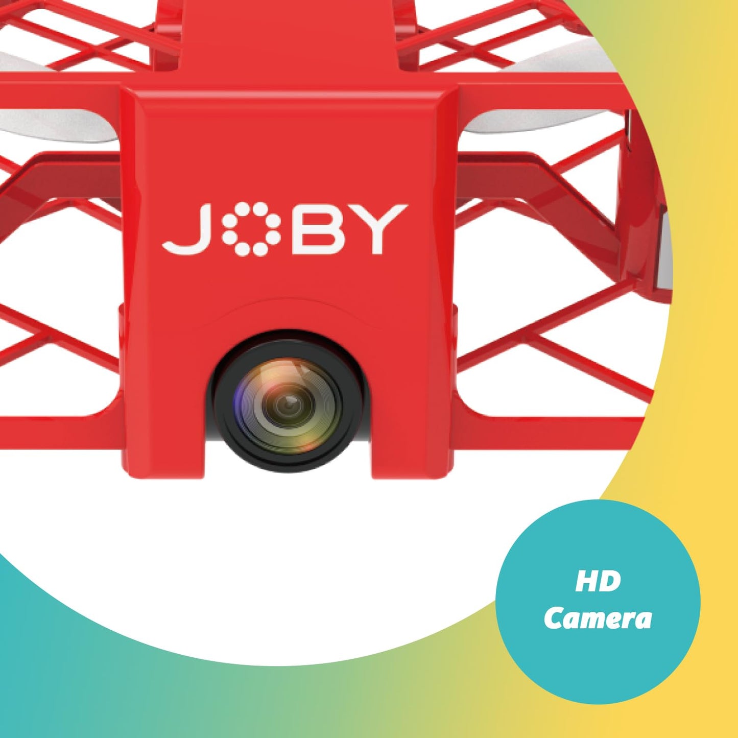 JOBY Fly X, Mini Drone with HD Camera, Enclosed Propellers Guard, 6-Axis GYRO, Emergency Landing, 360° flip, Up to 100 ft, 2 Batteries, compatible iPhone/Android, Fun Toys Gifts for Beginners (Drone)