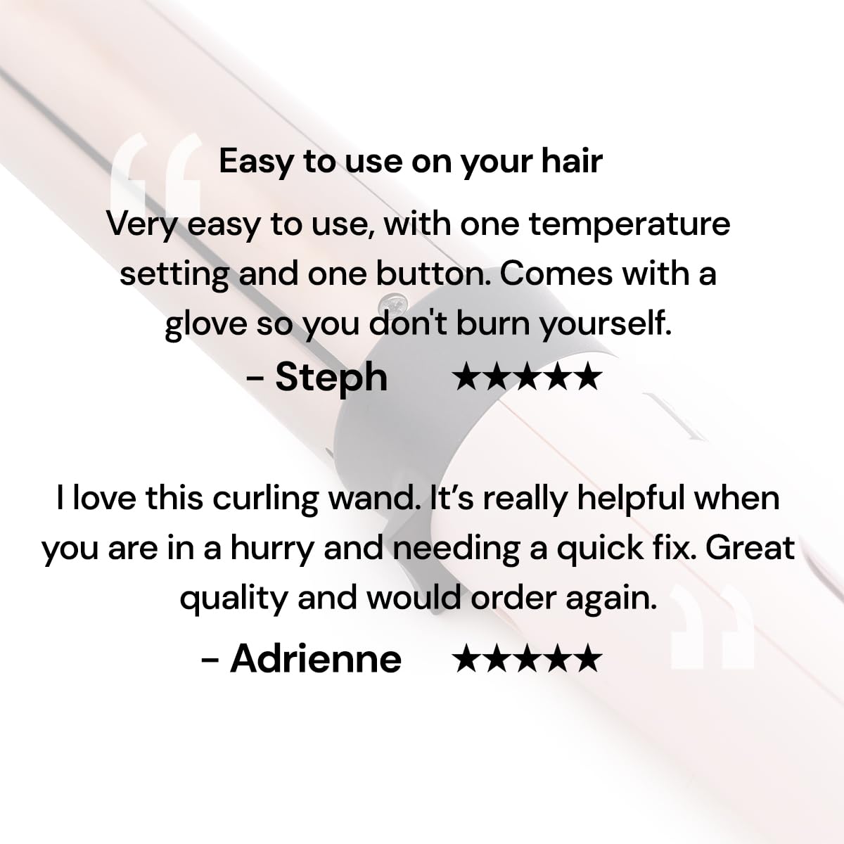 L'ANGE HAIR Le Curl Titanium Curling Wand | Professional Curling Iron for All Hair Types | Clip Free Hair Curler | Best Curling Wand for Relaxed Curls & Beach Waves | Blush 1.25” (32MM)