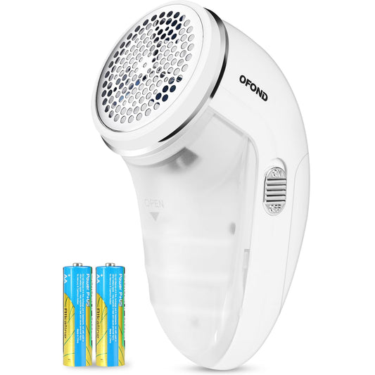OFOND Fabric Shaver Lint Remover for Clothes,Electric Lint Shaver Battery Operated,Portable Sweater Defuzzer, Quick and Easy Remove Pills,Lint Balls,Fuzz of Clothing Pants Socks Couch Pillows Blankets