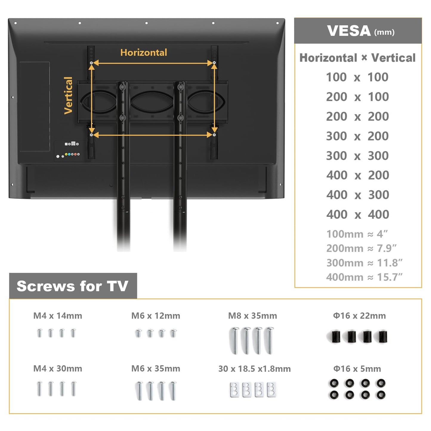 Mobile TV Stand with Upgraded Wheels for 32-75 Inch TVs up to 88 lbs, Height Adjustable Rolling TV Stand with Laptop Shelf, Mobile TV Cart with Heavy Duty Structure for Living Room, Patio, Office