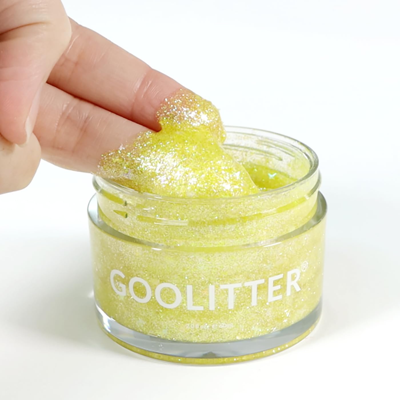 Goolitter Face, Body & Hair Holographic Yellow Glitter Gel [Lemon Lemon] 2oz (60mL) | Fine | K-Beauty | Halloween, Festival, EDM, Rave, Party, Concert, Costume Makeup | Vegan, Cruelty Free