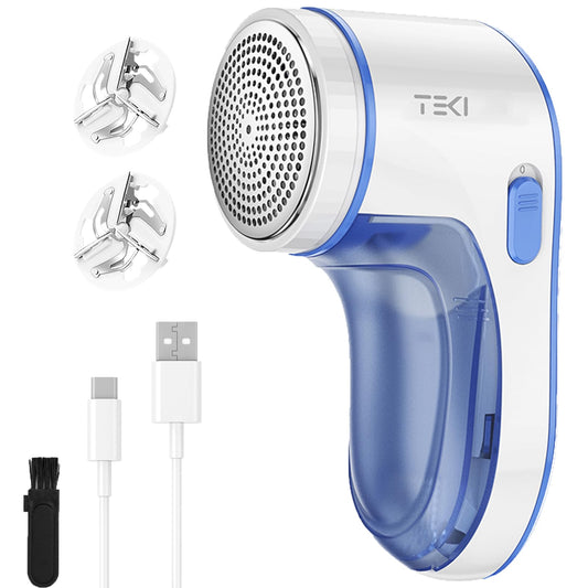 Fabric Shaver, Lint Remover for Clothes Rechargeable Clothes Shaver Pill Remover, Electric Sweater Defuzzer, Sweater Shavers to Remove Pilling, Couch, Fuzz, Furniture (2 Replaceable Blades)