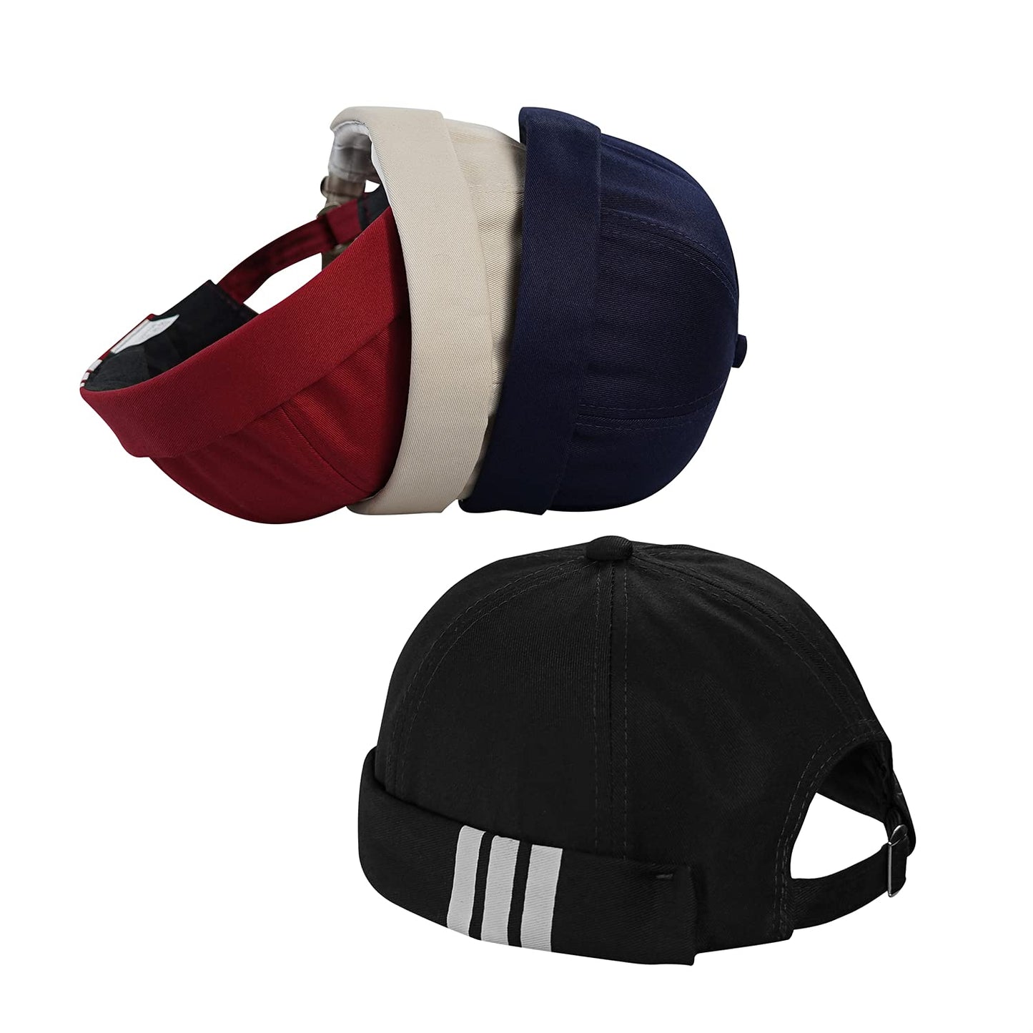 CLAPE Brimless Harbour Hat Work Beanie Watch Cap Docker Leon Hat Cap Beige