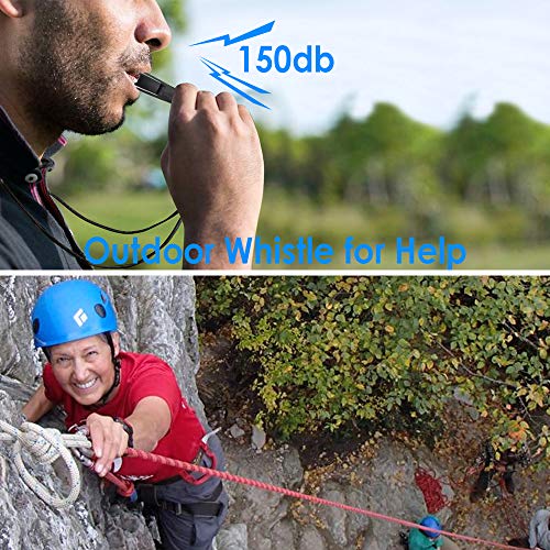 Luca Elf Aid Signal Mirror Survival Military Grade,Hiking SOS cry for Help Camping Mirror 2 x 3 in，Compass,Whistle (1 PCS)