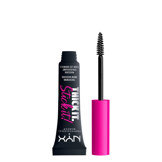 NYX PROFESSIONAL MAKEUP Thick It Stick It Thickening Brow Mascara, Eyebrow Gel - Black