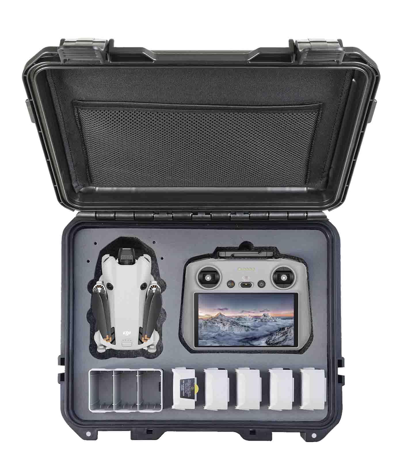 INNVO Hard Case for DJI Mini 4 Pro Fly More Combo RC 2 / RC-N2 Compatible with DJI Mini 3 3PRO, Waterproof, Shotproof, Dust-proof, Easy for Drone Organize Storage Transport, Black (Case ONLY)