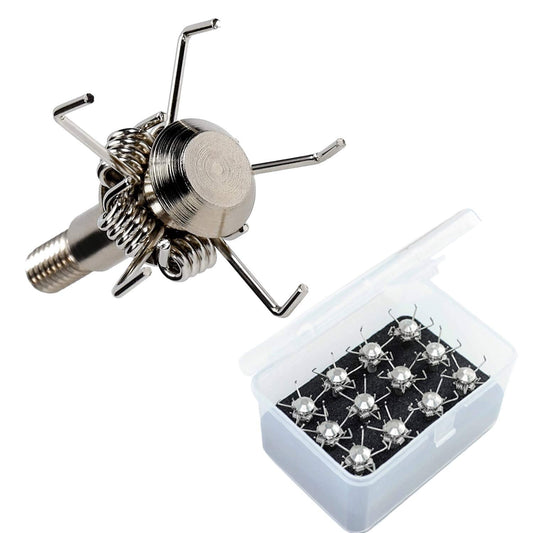 Ontsho 12 PK Small Game Broadheads 100 Grain Archery Hunting Arrow Tips with Broadhead Case Blunt Judo Points Arrow Heads for Stump&Target Shooting