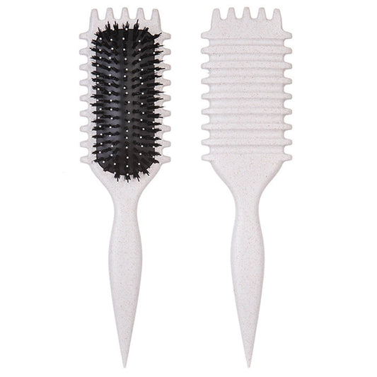 Curl Defining Brush-Curly Hair Brush Define Styling Brush for Curly Hair,Curl Brush for Curly Hair Wet,Shaping & Defining Curls for Women (Off-White)