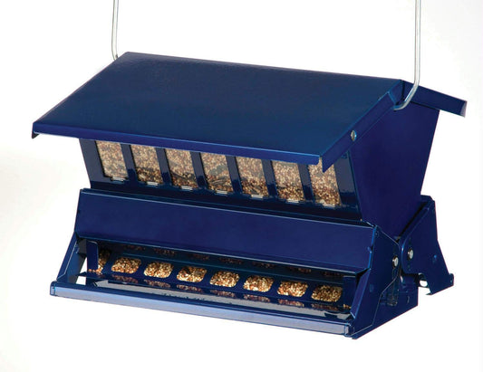 Heritage Farms Electric Blue Absolute II Squirrel Proof Bird Feeder