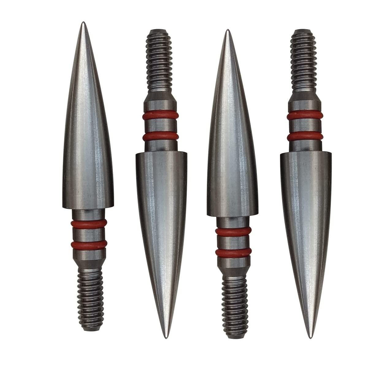 Aklisdlha Field Points arrowheads 100/125/150/200/300 Grains Archery Field Points,Stainless Steel Screw in Archery Field Tips and Broadheads (1 Dozen 12 PCS) (5/16″-125 Grains)