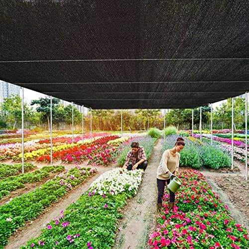 QLOFEI Shade Cloth for Patio, 80-90% Sunblock Shade Sails for Garden Pergola Outdoor, Sunshade Neting with Grommets for Kennel Chicken Coop Lawn Easier to Hang Cover, 10x20 FT