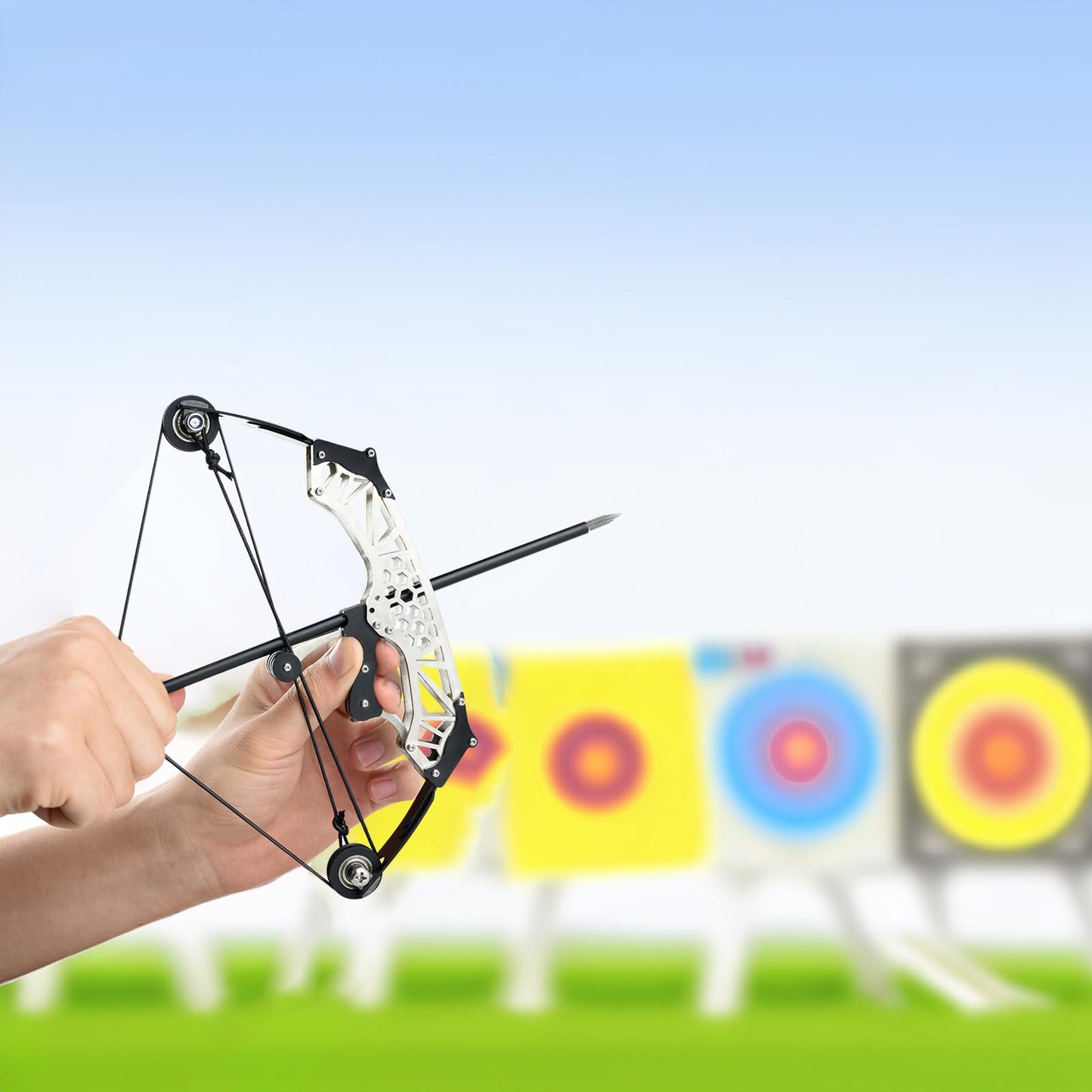 Compound Bow Archery Set Professional Competition Professional Training Outdoor Adventure Black Hexagonal Large Style