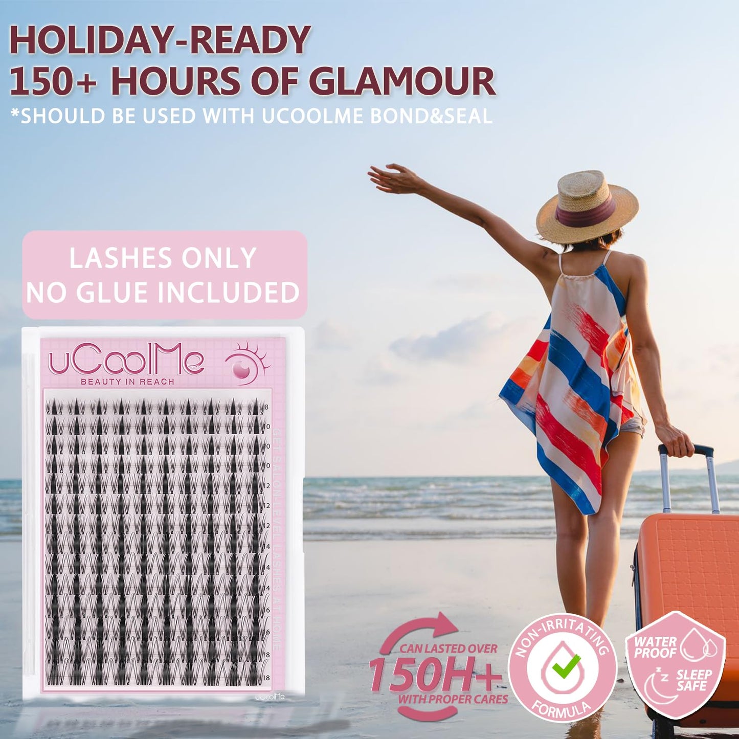 Fairy Lash Clusters 8-18mm Manga Eyelash Clusters C Curl - WideSpan DIY Eyelash Extensions Wet-Look Spiky Anime Lashes Individual Fake Eyelashes Clusters with 0.05mm Ultra-Thin Invisible Lash Band