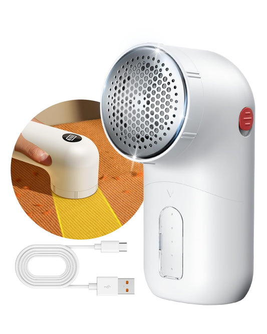 Lint Remover for Clothes, Type-C Fabric Shaver, Electric Clothes Shaver, Rechargeable Lint Shaver and Clothes Defuzzer for Clothes, Sweater, Bedding, Couch and Furniture