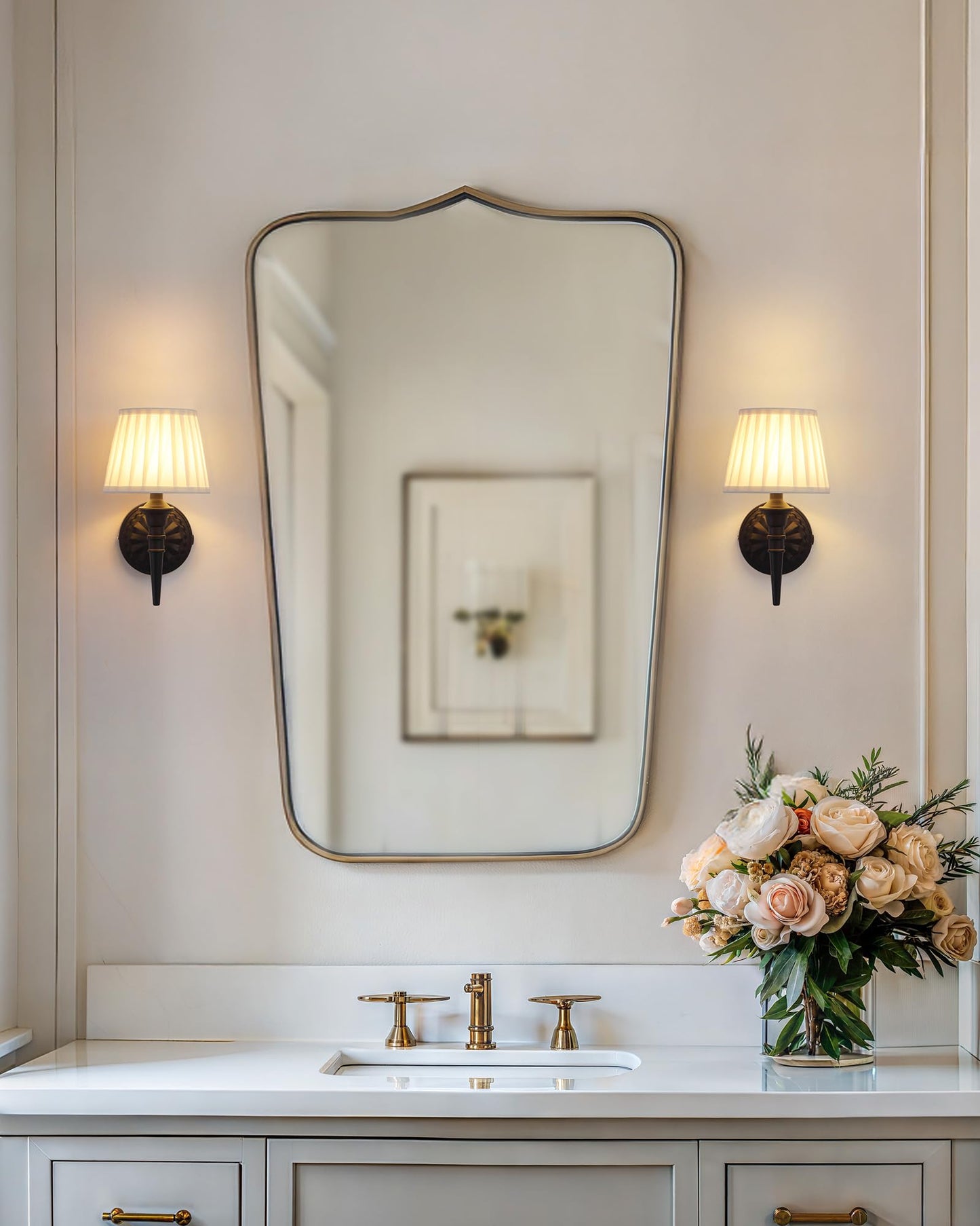 KDG Cordless Wall Sconces Set of 2, Small Wireless 5200mAh Rechargeable Battery Fabric LED Wall Lamps, Portables Lightings for Wall Painting, Living Room, Bedroom, Hallway, Gifts, Night Light (Black)