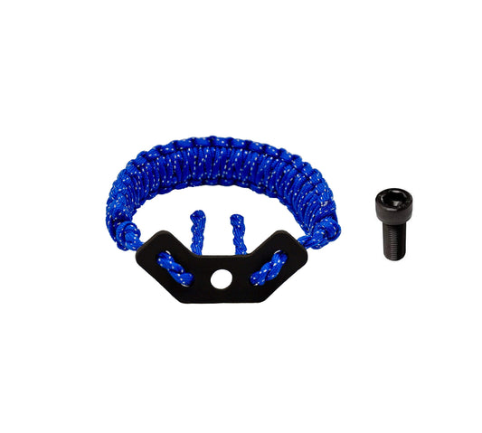 HZUTUZH Bow Archery Wrist Sling 250 Paracord - Multi Functional Survival Compound Bow & Traditional Bow Wrist Sling for Hunting & Shooting - Successive Length Greater Then 20 Feet (Blue)