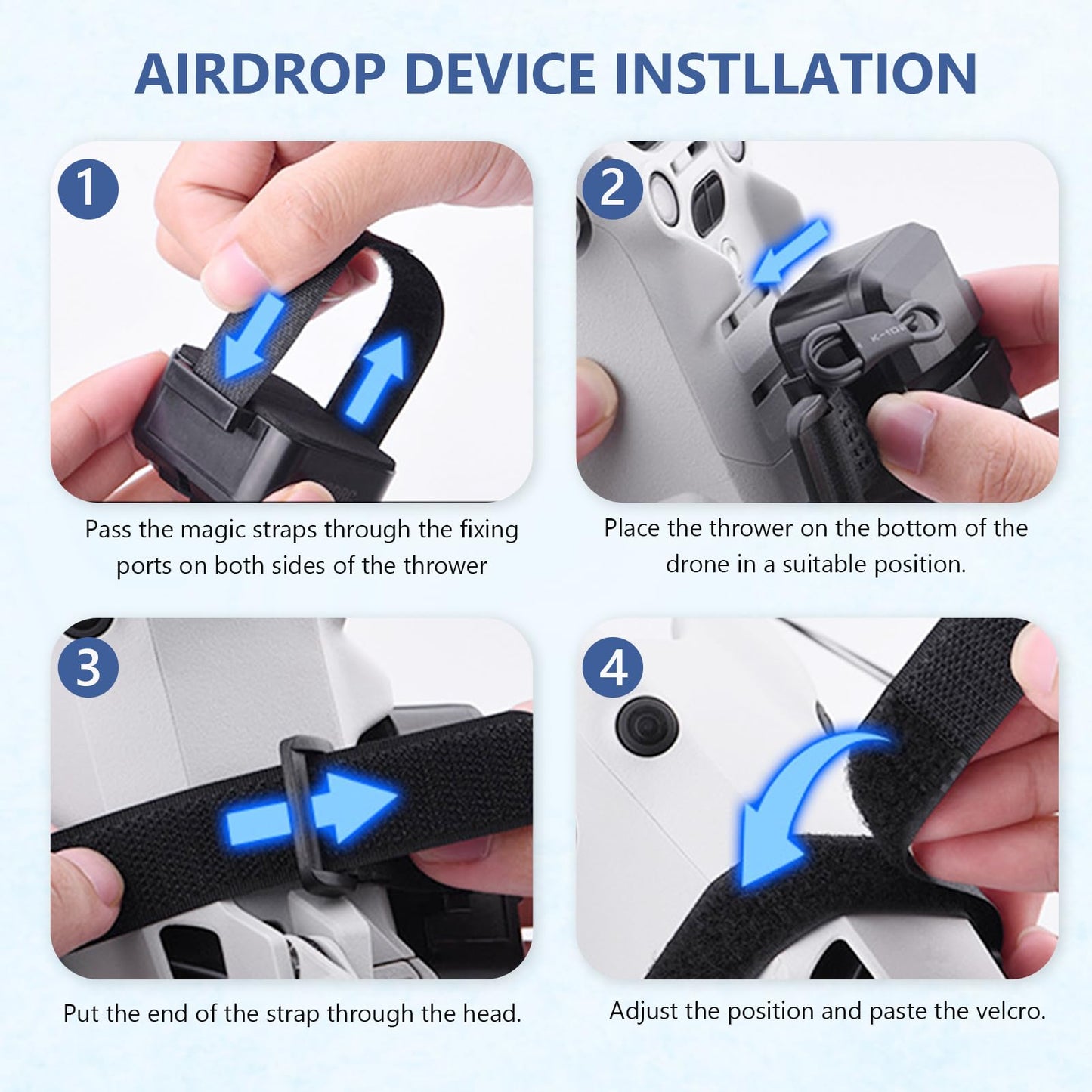 Airdrop System Drone Payload Transport Release Device for Mini 4 Pro for Mavic 2 3 Air 3 Accessories for Fishing Bait Wedding Party