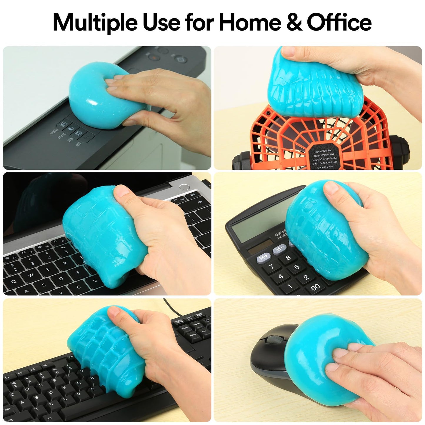 PULIDIKI Car Cleaning Gel Car Cleaning Putty Car Putty Auto Detailing Tools Car Slime Cleaner Dust Cleaning Gel for Car Interior Cleaner Car Cleaning Supplies Cleaning Kit Car Accessories Blue 2Pack