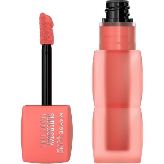 MAYBELLINE Super Stay Teddy Lip Tint, Long Lasting Matte Lipstick For Up To 12HR Wear, Baby Tee, 1 Count