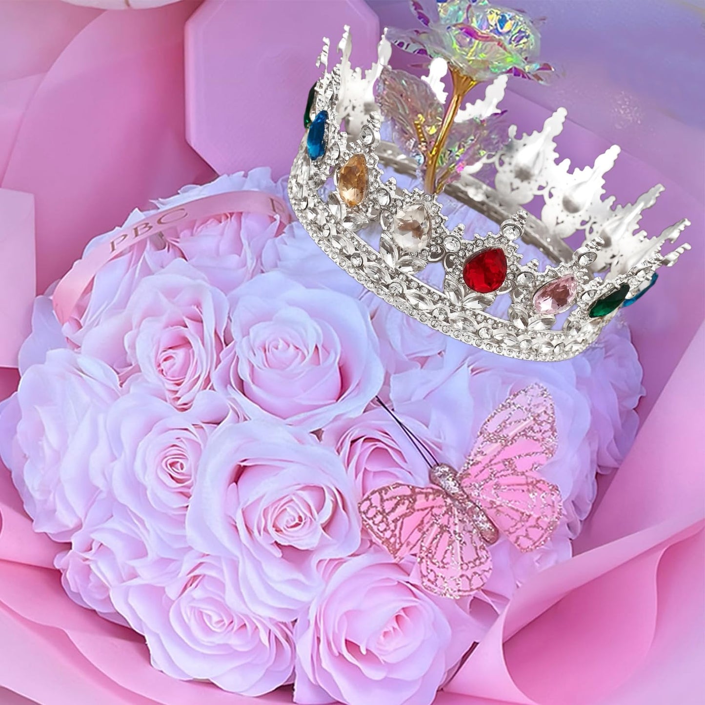 YOUlDIANZI Queen Crown Rhinestone Wedding Crowns and Tiaras for Women Costume Party Hair Accessories Princess Birthday Crown Crystal Bridal