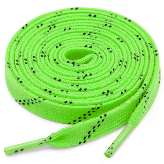 YJRVFINE Flat Roller Skates Laces: 2/5" Wide Green 79 Inch Roller Skate Shoelaces - 2 Pair