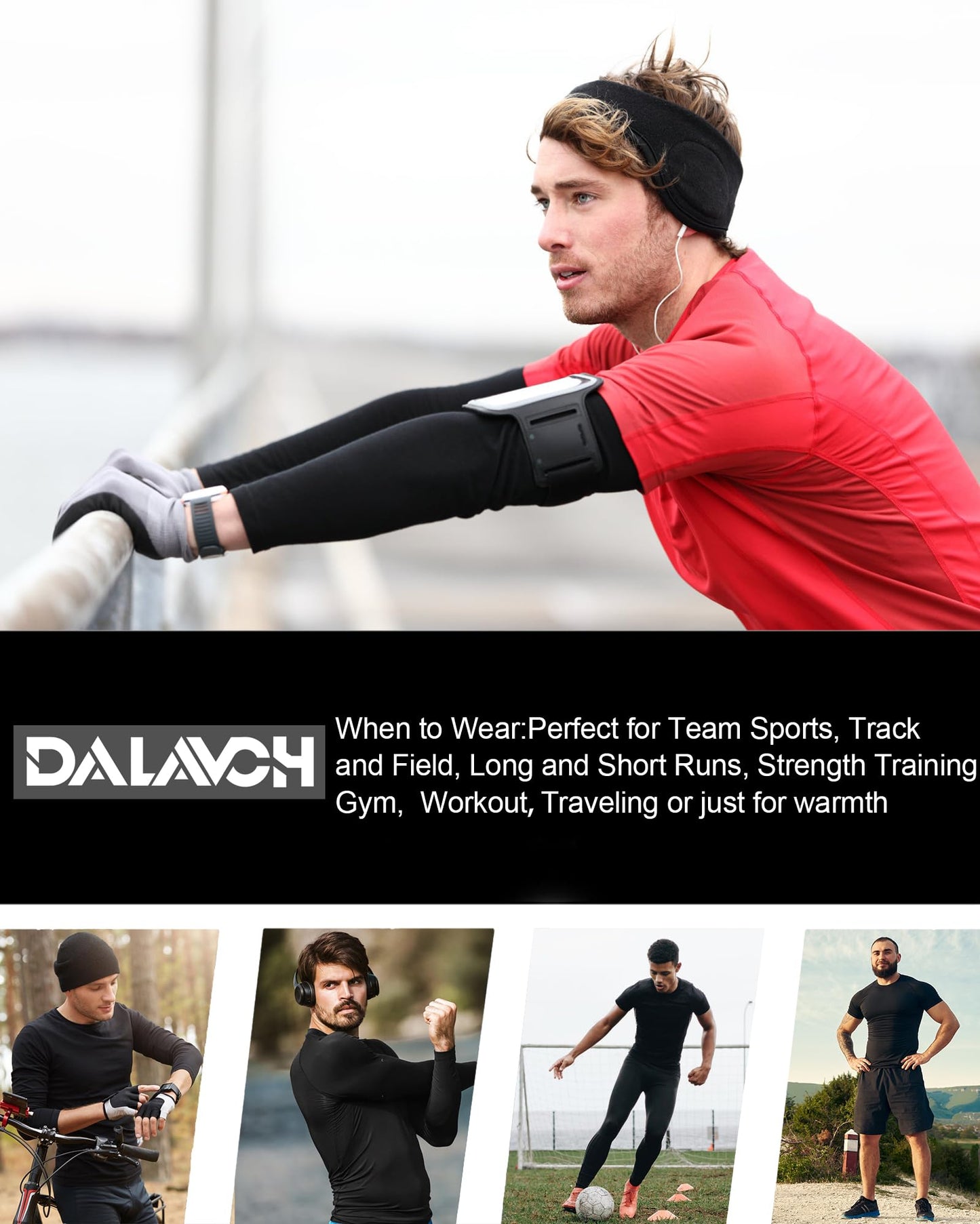 Dalavch 4 Pack Men's Compression Shirts Short & Long Sleeve Athletic Workout Sports Undershirt Base Layer Top for Winter 4 Black Small