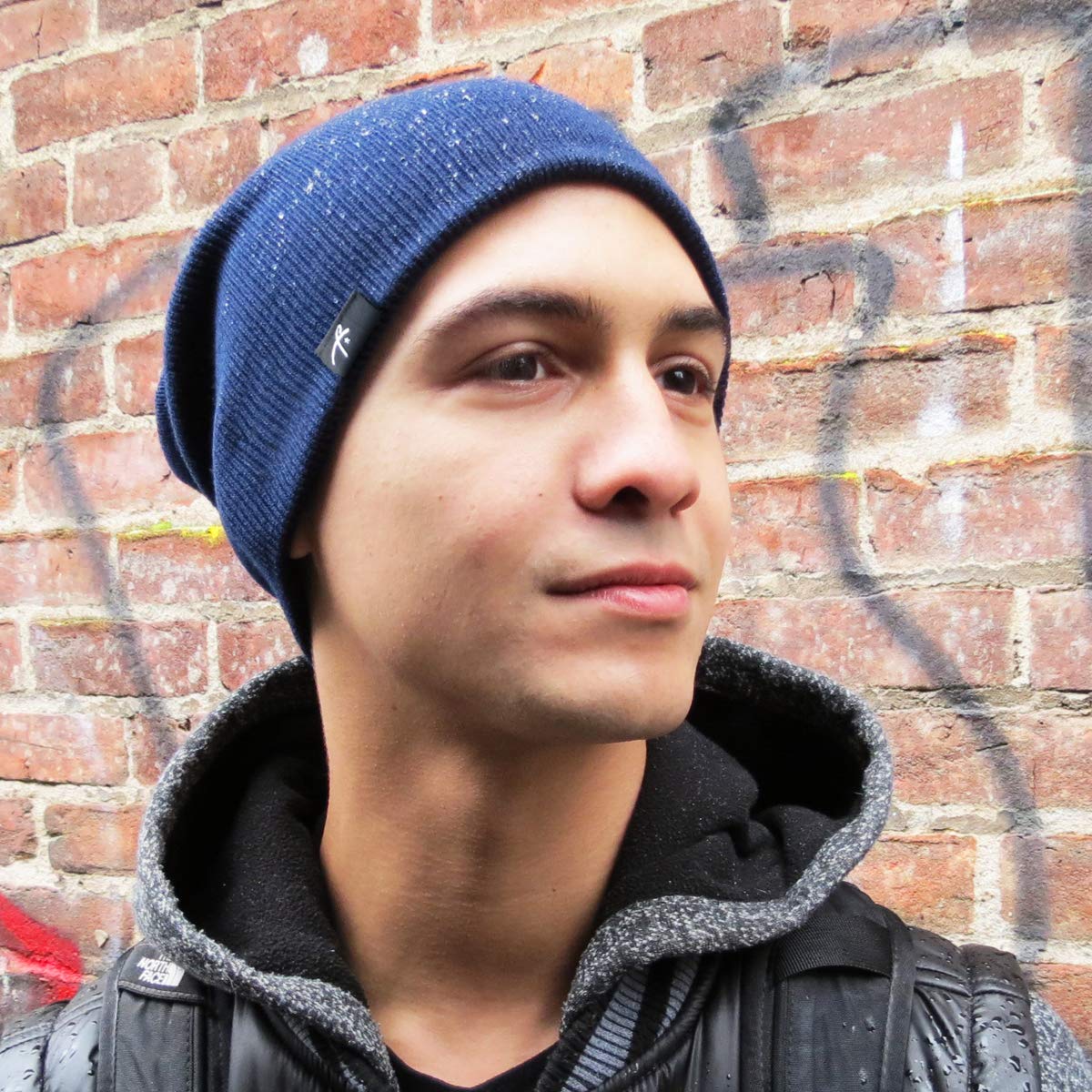 Grace Folly Slouch Beanie Hat Winter Cap for Men or Women (Many Colors) (Light Grey)