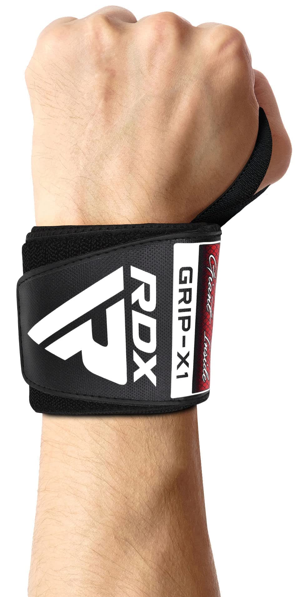 RDX Wrist Wraps for Weightlifting (Pair), IPL USPA Approved, Elasticated 18” Cotton Straps Support with Thumb Loop, Gym Wrap for Weight Lifting Powerlifting Competition Strength Training Bodybuilding