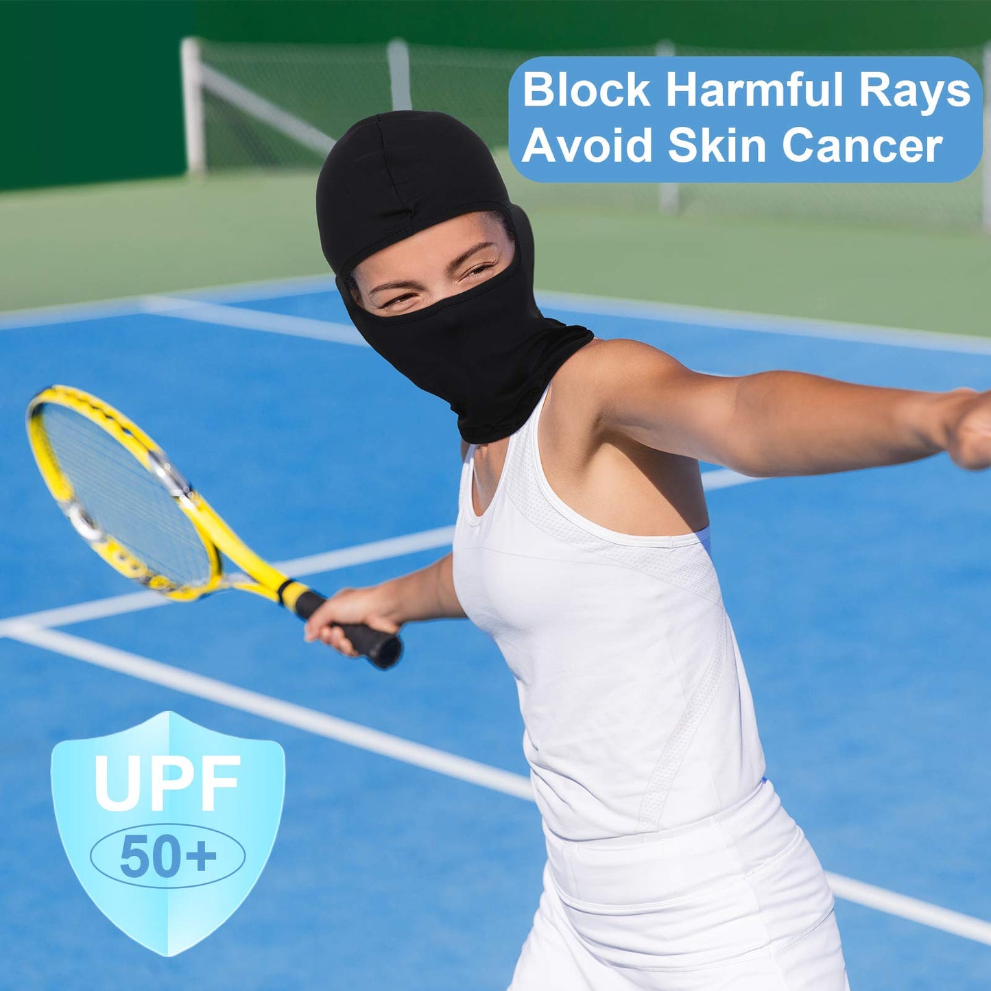 SATINIOR 8 Pcs Ski Mask Cover Full Face Mask Balaclava Winter Face Covering Thermal Breathable UV Protection Women Men(Dark Colors)