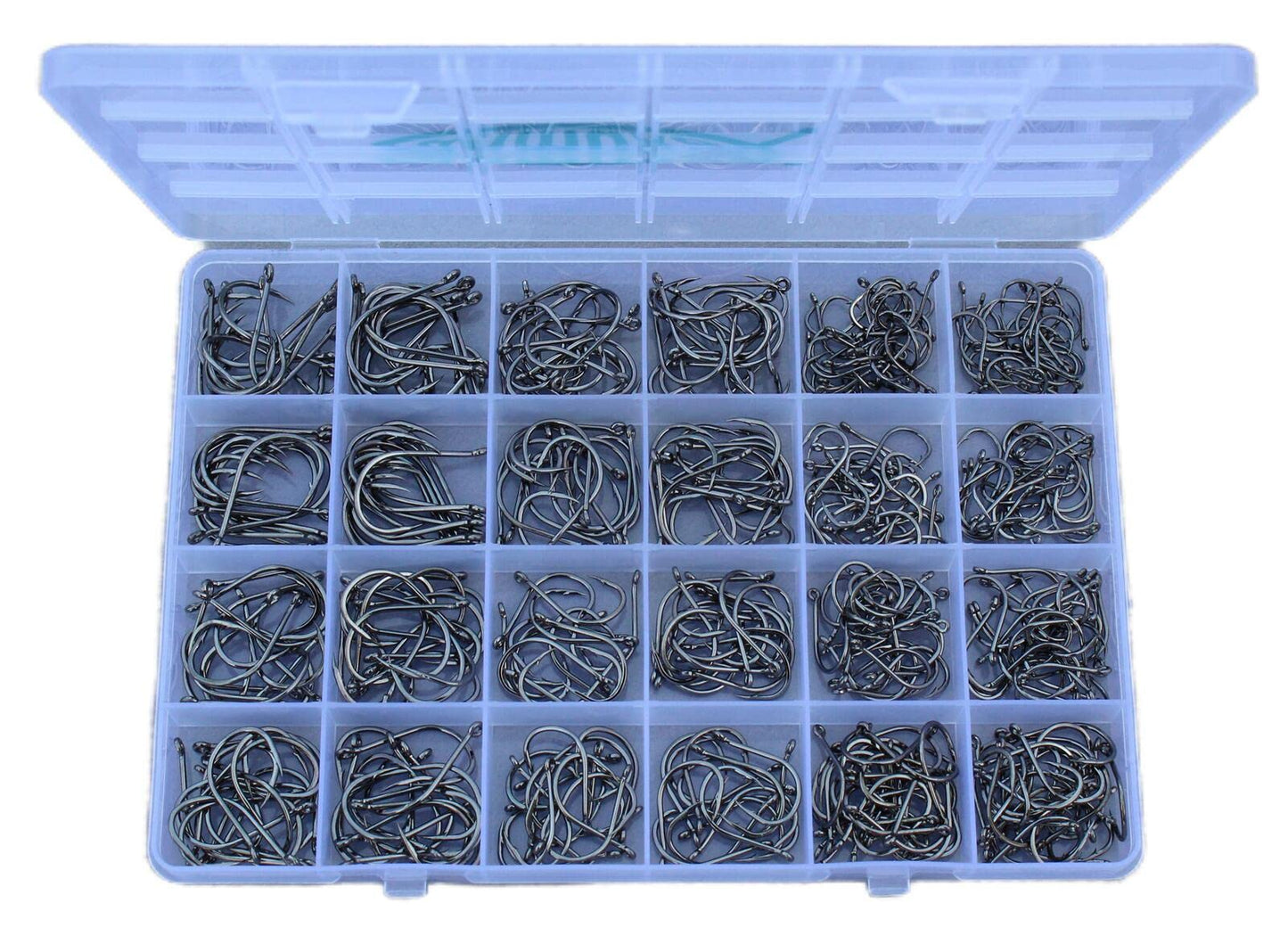 Freshwater Saltwater Fish Hooks Bulk Fishing Hooks Set Worm Catfish Hooks Fish Gear Equipment Supplies(400 PCS)