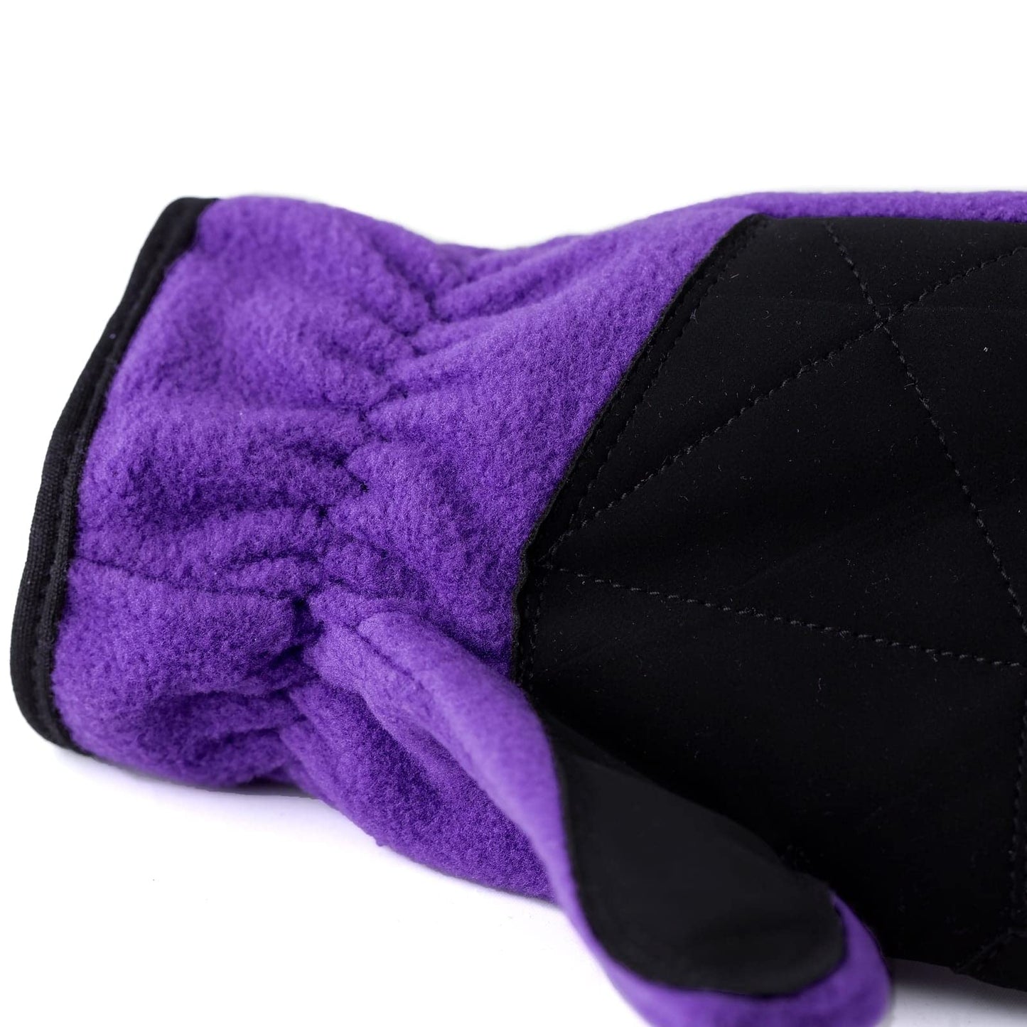 HORZE Kids' Fleece Winter Horse Riding Gloves with Pony Design - Sultry Violet - 4