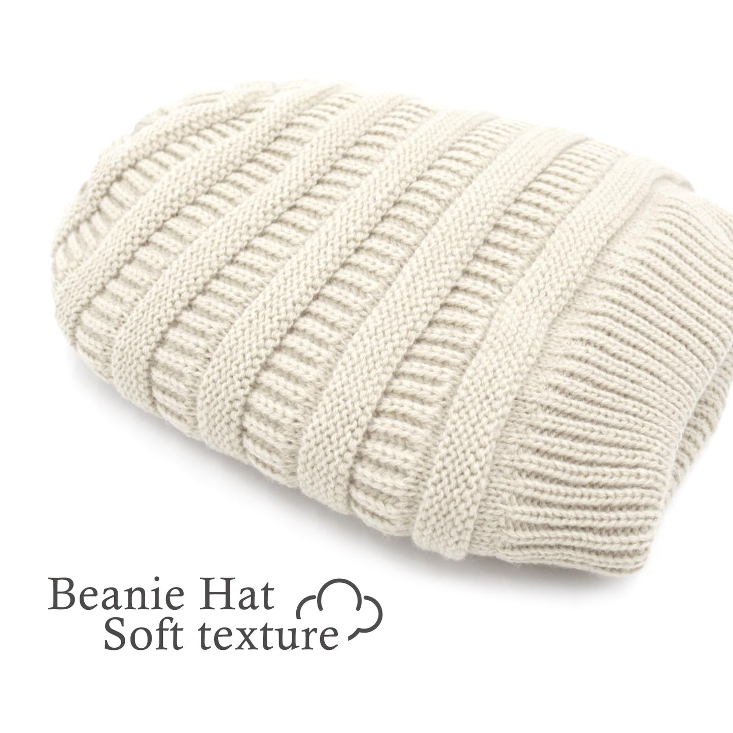 ACCEHUT Womens Winter Slouchy Beanie Hat - Wool Blend Warm Knit Hats Snow Ladies Skully Cap