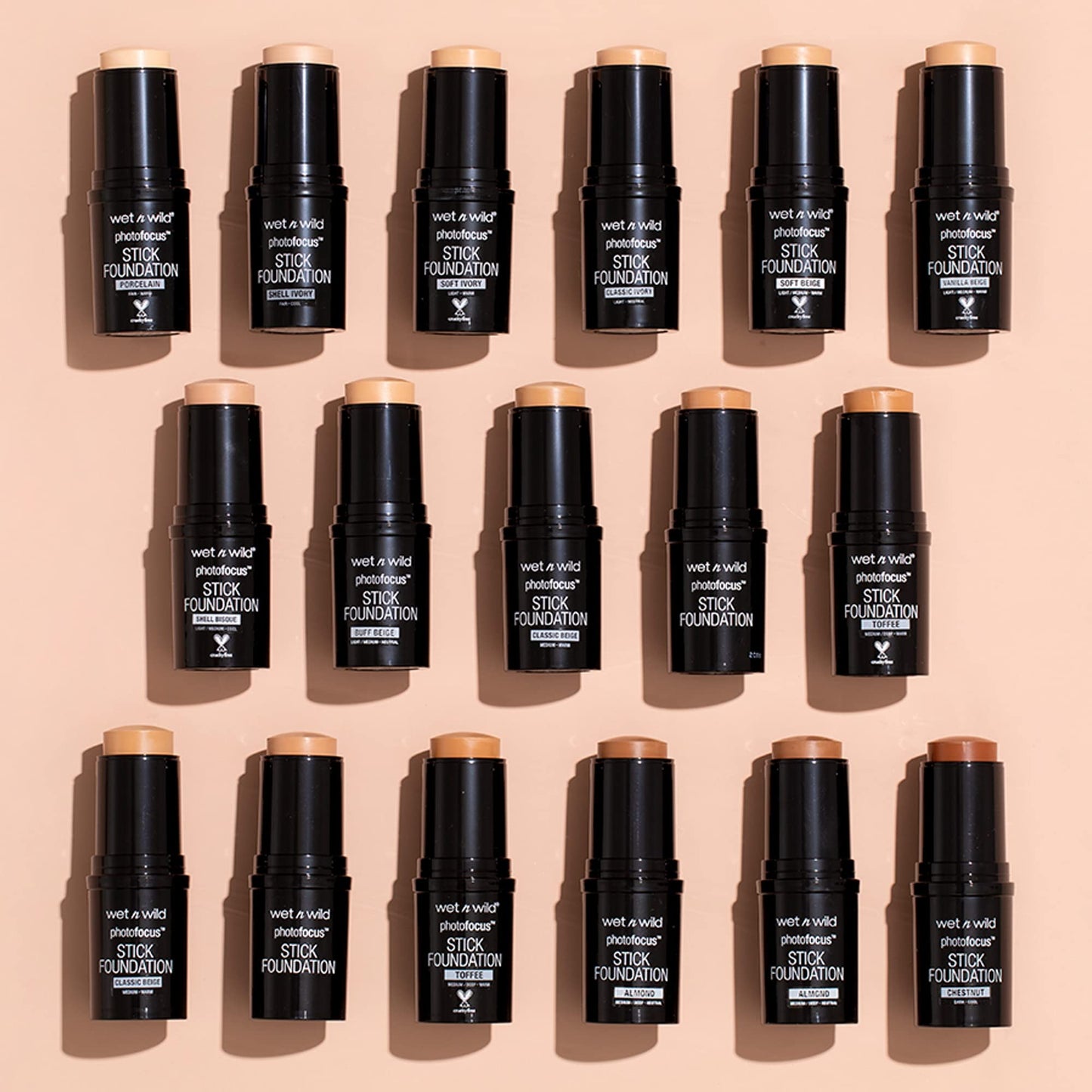 wet n wild Photo Focus Matte Foundation Stick Makeup, Classic Ivory | Vegan & Cruelty-Free