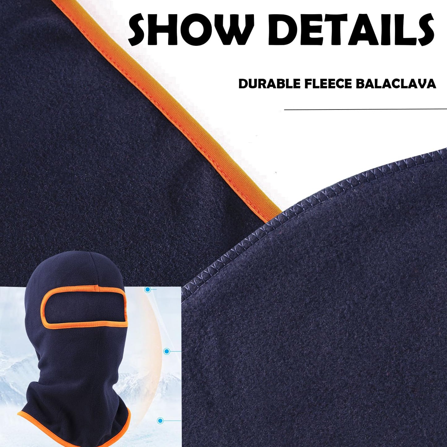 Fleece Balaclava Ski Mask，Winter Face Mask，Thermal Warm Face Cover，Winter Hood for Men and Women (US, Alpha, One Size, Camouflage)