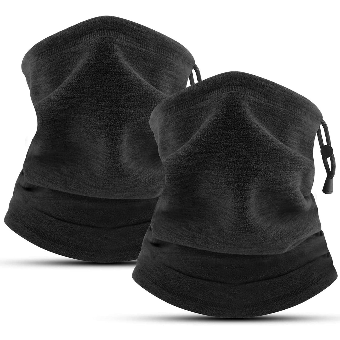 COOLOO Neck Warmer, 2 Pack Winter Neck Gaiter for Men Women Scarf Face Cover Skiing Sports