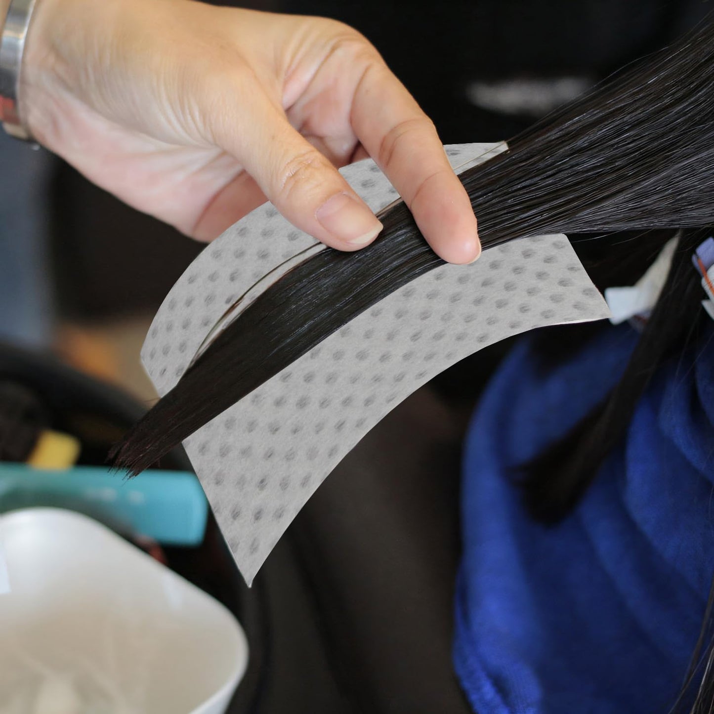 Hair Perm Paper, 1000pcs Ultra-thin Mesh Breathable Extraction Designs Perming Paper Suitable Hair Salon Shop Professional Stylist Home Salon Tool(1 Box)