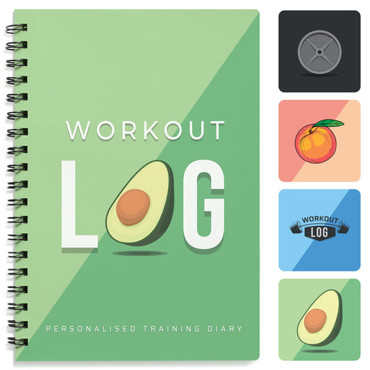 Workout Planner for Daily Fitness Tracking & Goals Setting (A5 Size, 6” x 8”, Avo Green), Men & Women Personal Home & Gym Training Diary, Log Book Journal for Weight Loss by Workout Log Gym