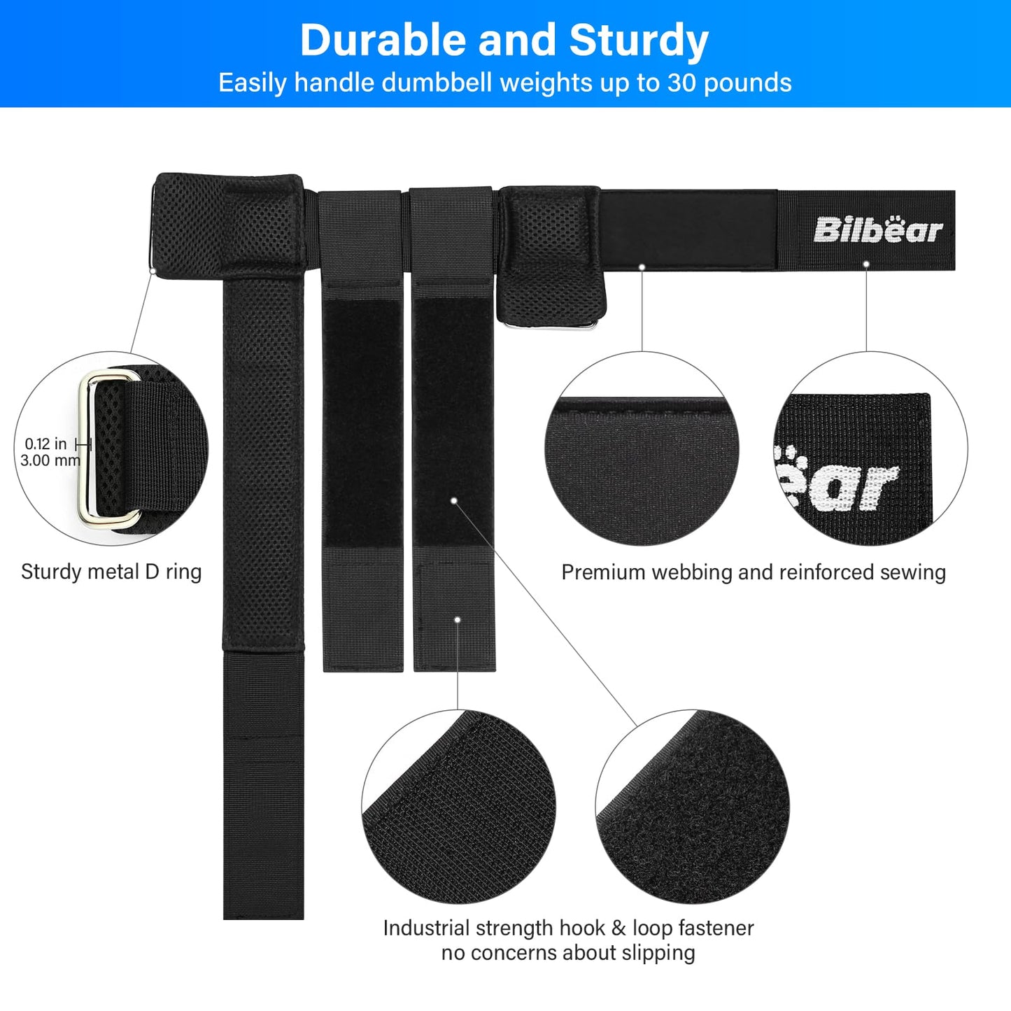 Tibialis Trainer Strap for Shin Splint Relief,Adjustable Dumbbell Foot Attachment for Hip Flexor Raises,Dumbbell ankle strap for weight Lifting,Relieve Leg Pain Increase Range of Motion