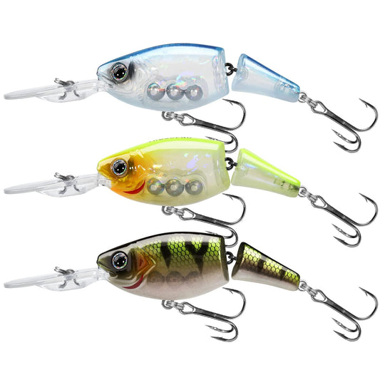 TRUSCEND Fishing Lures Diving Lip Design Suspending Jointed Crankbait with BKK Hooks All-Purpose Trolling Glide Bait for Freshwater & Saltwater Inshore Fishing Swimbaits for Bass Tout Walleye Crappie