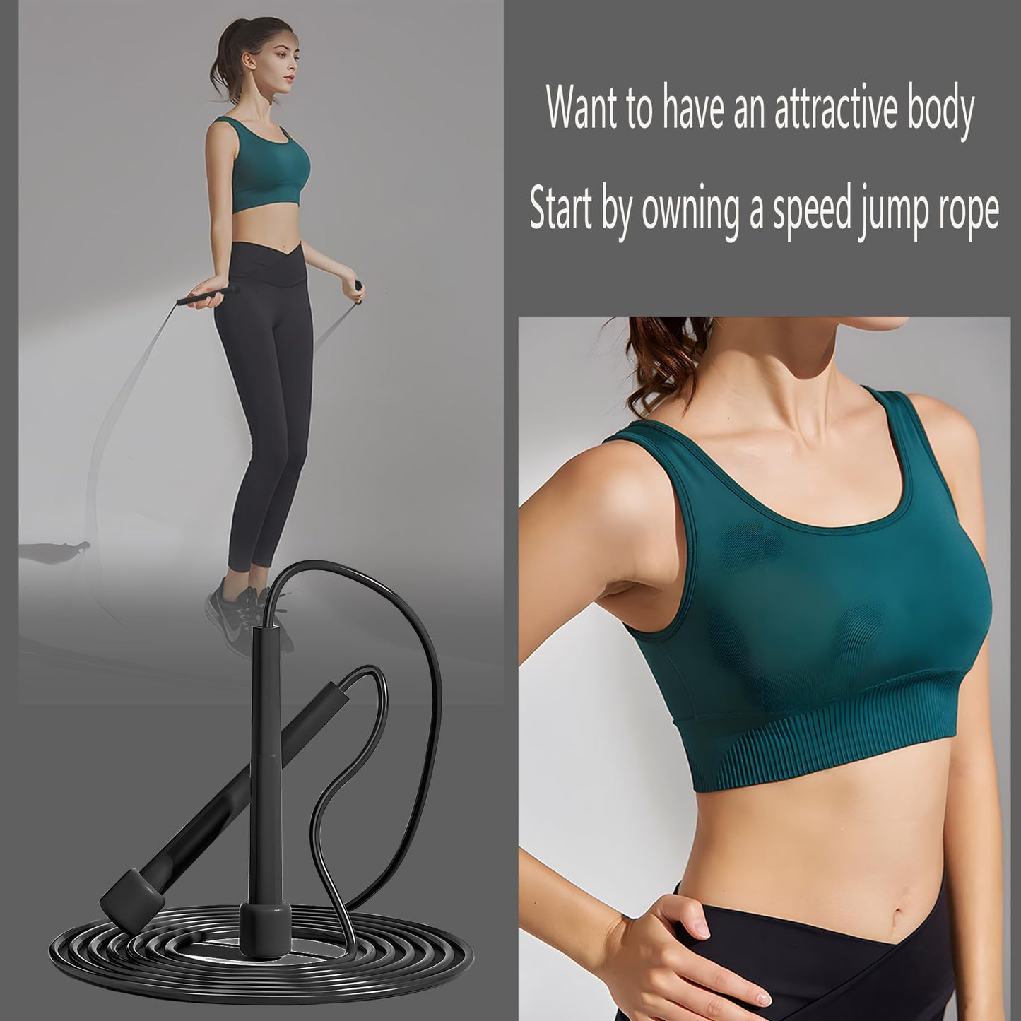 Jump Rope, Adjustable Kids Jump Rope Set, Tangle Free Skipping Rope, Lightweight Jump Ropes for Fitness, 9.2ft Pvc Jump Rope for Kids 8-12, Women, Men - Jumping Rope for Workout (4 pack)